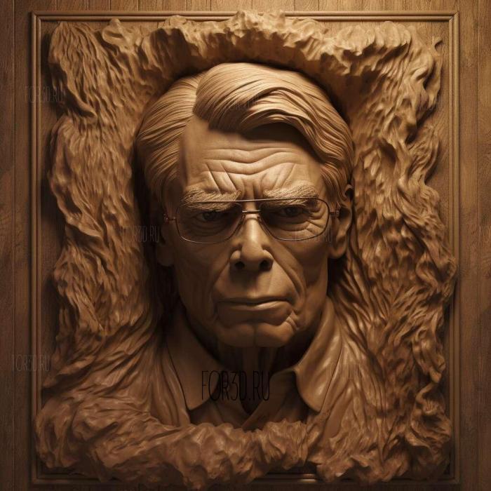 stephen king 3 stl model for CNC